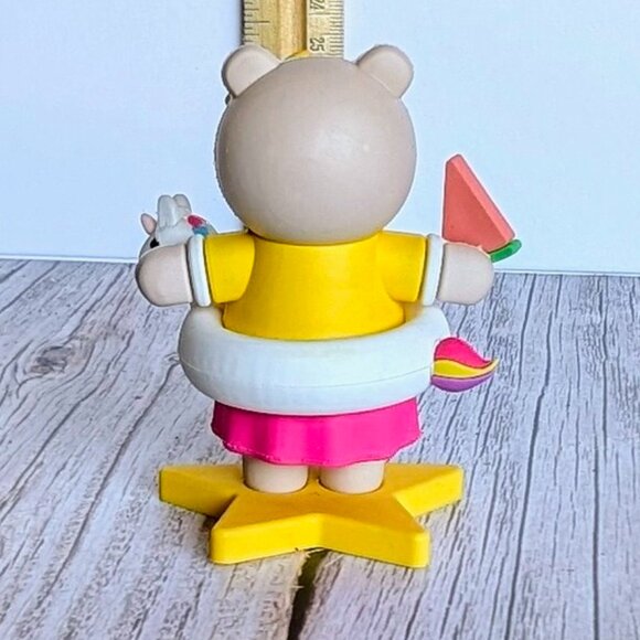 Starbucks Summer Girl Bearista Bear with Unicorn Tube, Watermelon Figurine - Picture 4 of 6